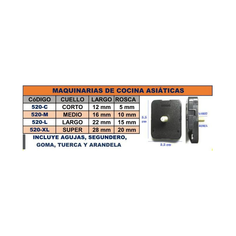 MAQUINARIA DE COCINA C/MEDIO 520-520M