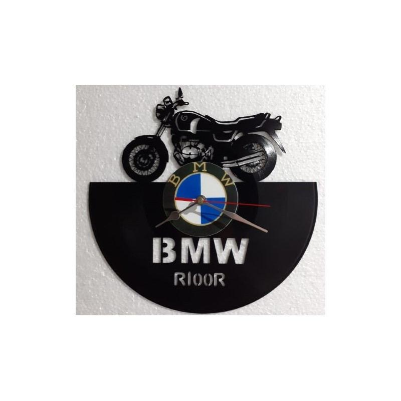 RELOJ DE DISCO DE VINILO DE MOTO BMW