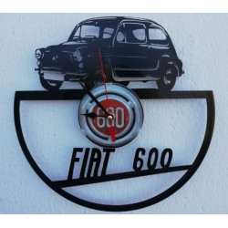 RELOJ DE DISCO DE VINILO DE FIAT 600